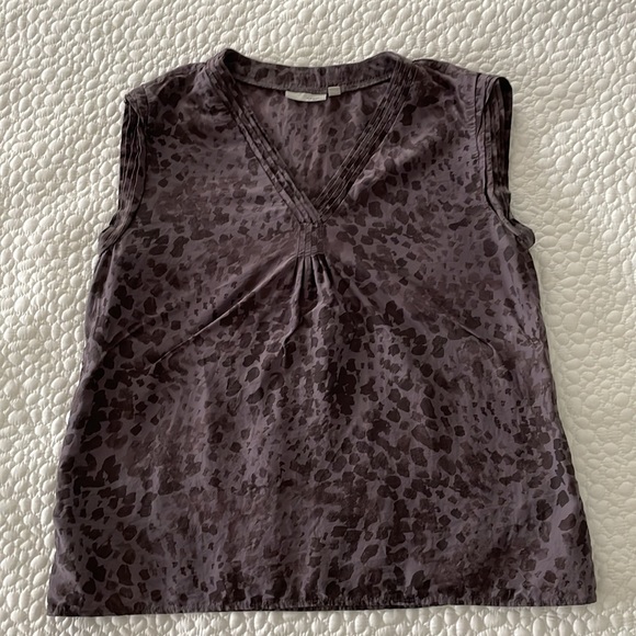 Halogen Cap Sleeve Silk Blend Blouse - Picture 3 of 7